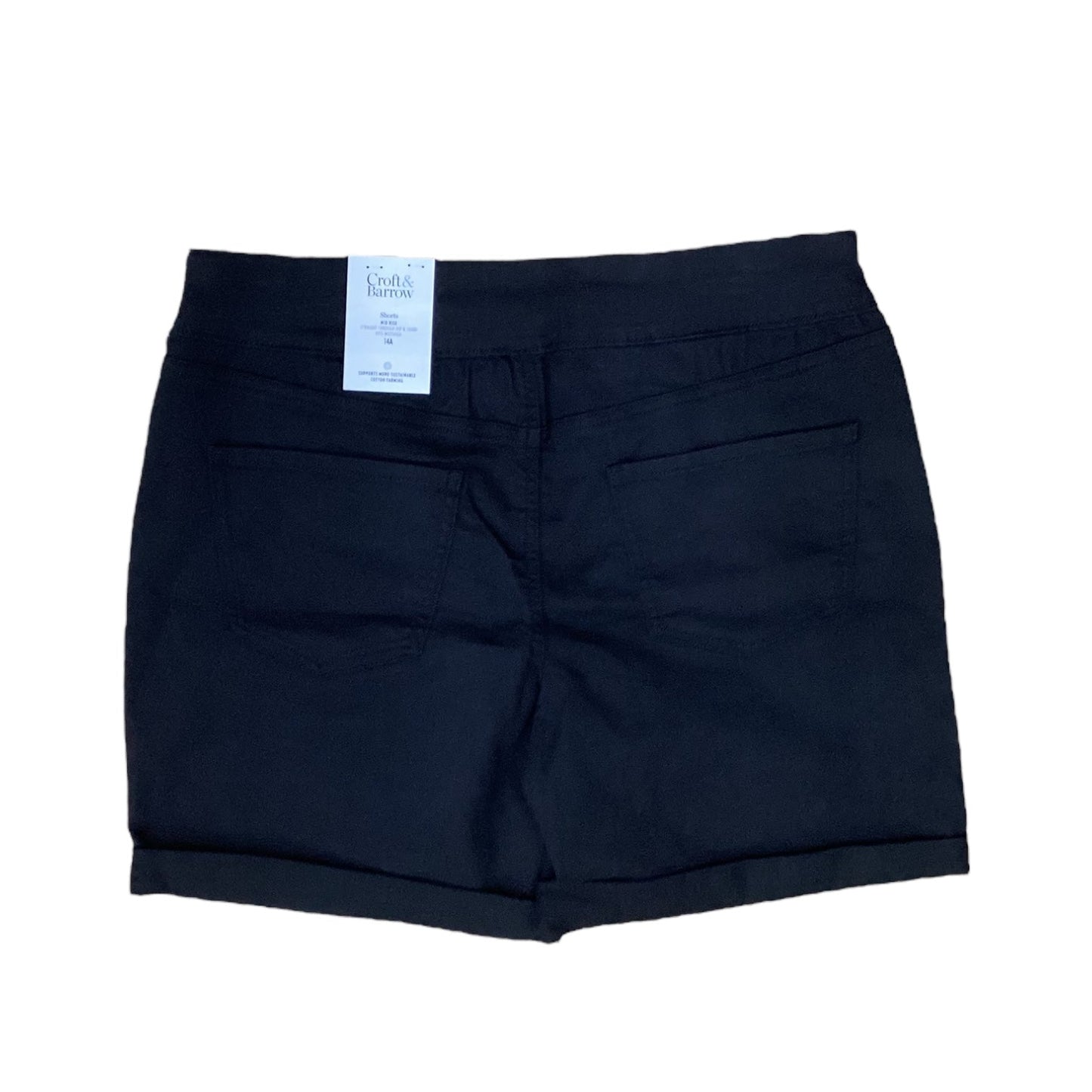 Shorts By Croft And Barrow In Black, Size:14