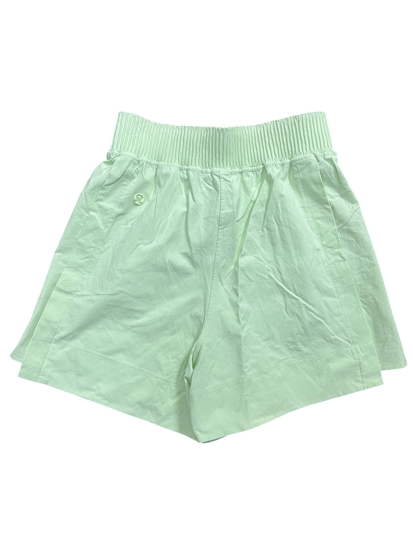 Athletic Shorts By Lululemon In Green, Size:Xxs