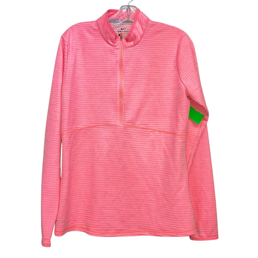 Athletic Jacket By Nike Apparel In Pink, Size:L