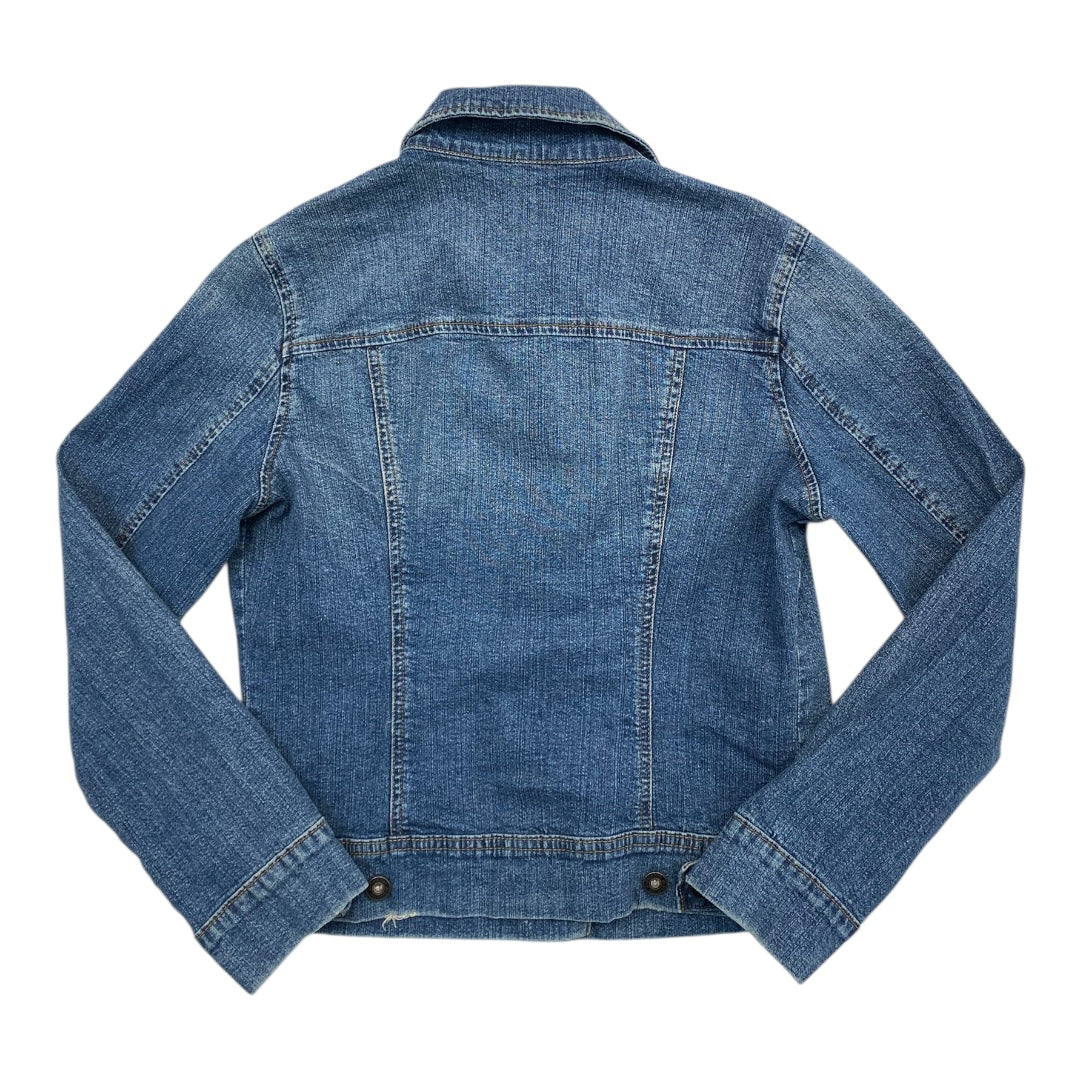Jacket Denim By St Johns Bay In Blue Denim, Size:Sp