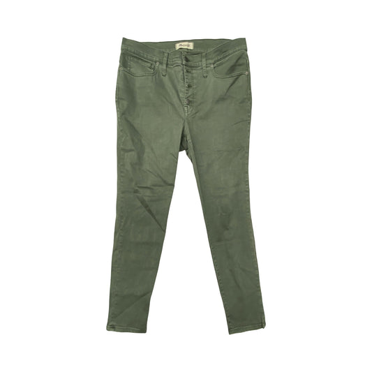 Jeans Skinny By Madewell In Green, Size:12