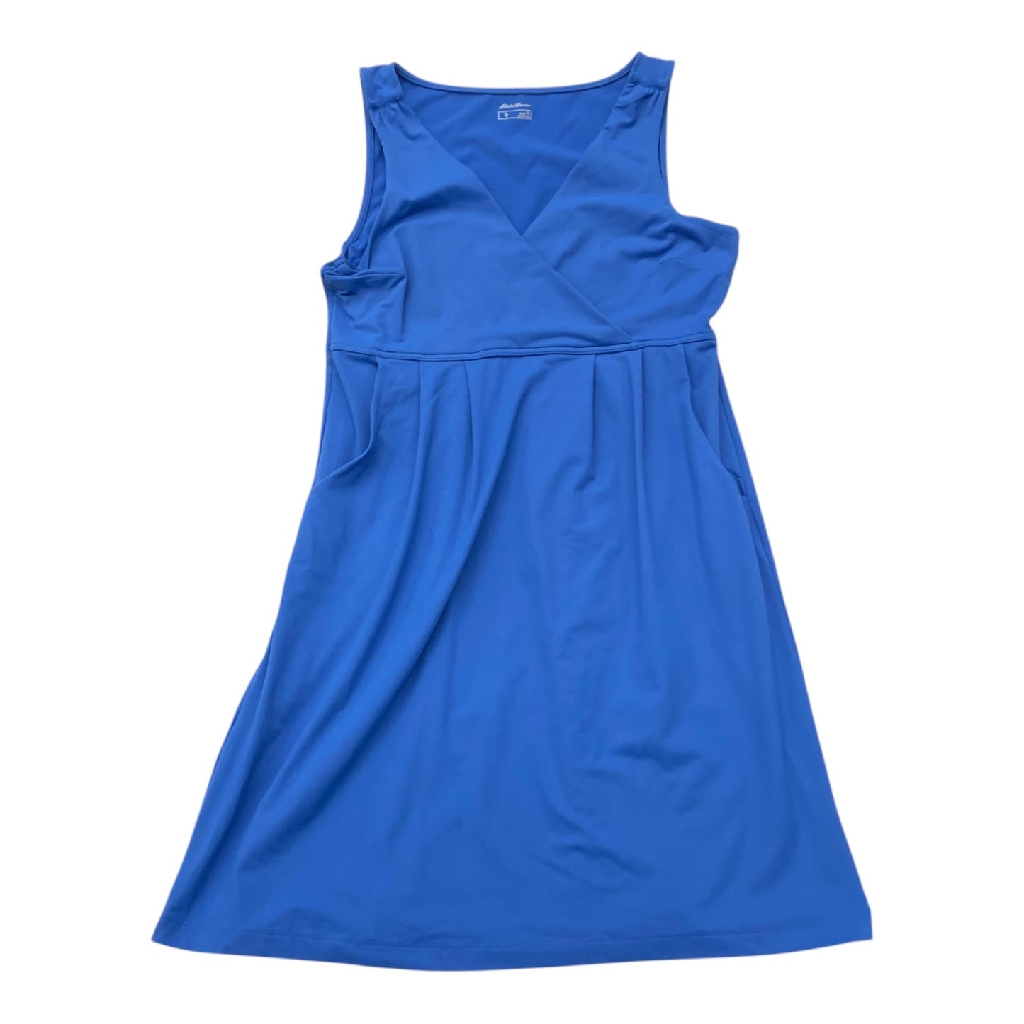 Dress Casual Midi By Eddie Bauer In Blue, Size:L