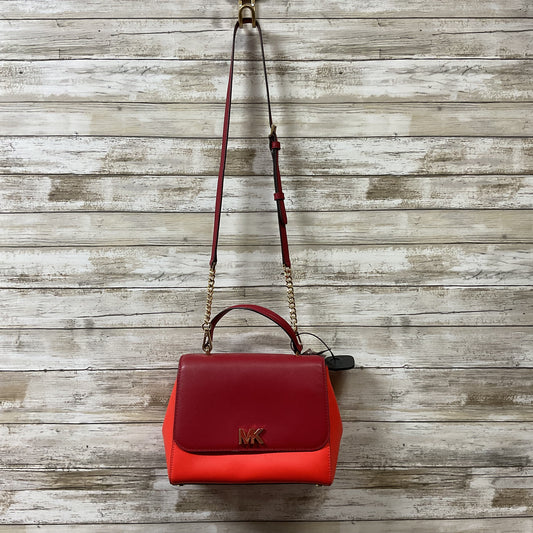 Handbag Designer By Michael Kors In Red, Size:Medium