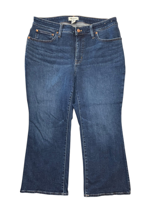 Jeans Wide Leg By Madewell In Blue Denim, Size:16
