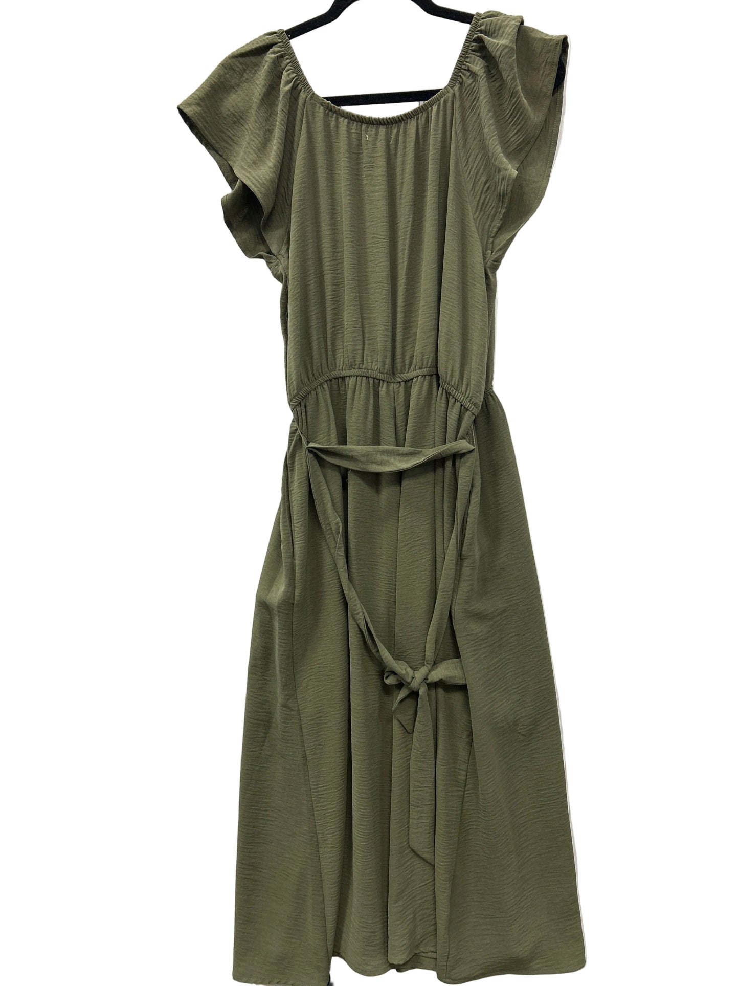 Dress Casual Midi By Maurices In Green, Size:L
