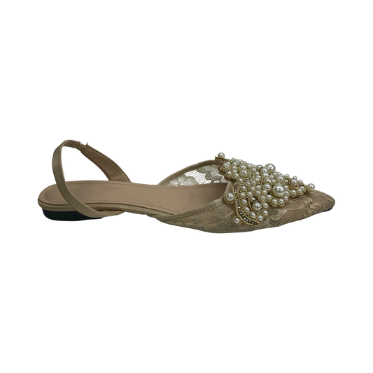Shoes Flats By Cme In Tan, Size:12.5
