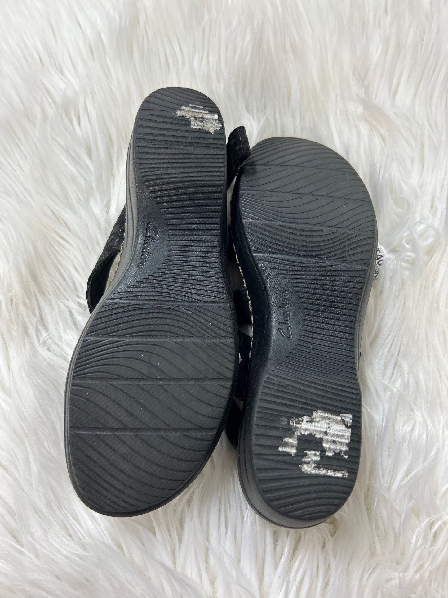 Sandals Heels Block By Clarks In Black, Size:8