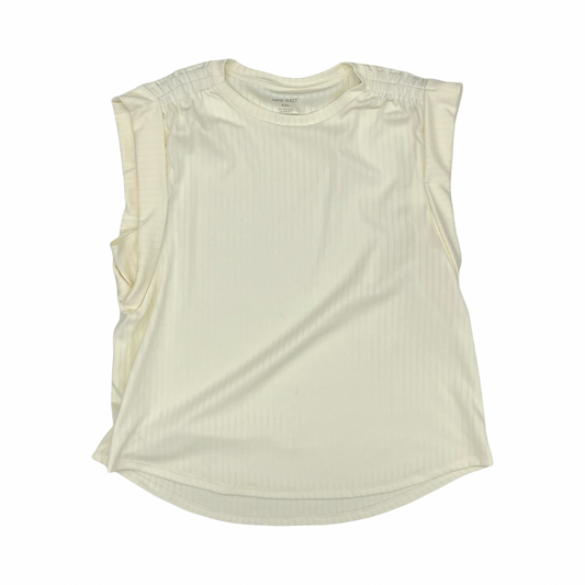 Blouse Ss By Nine West In Cream, Size:Xxl