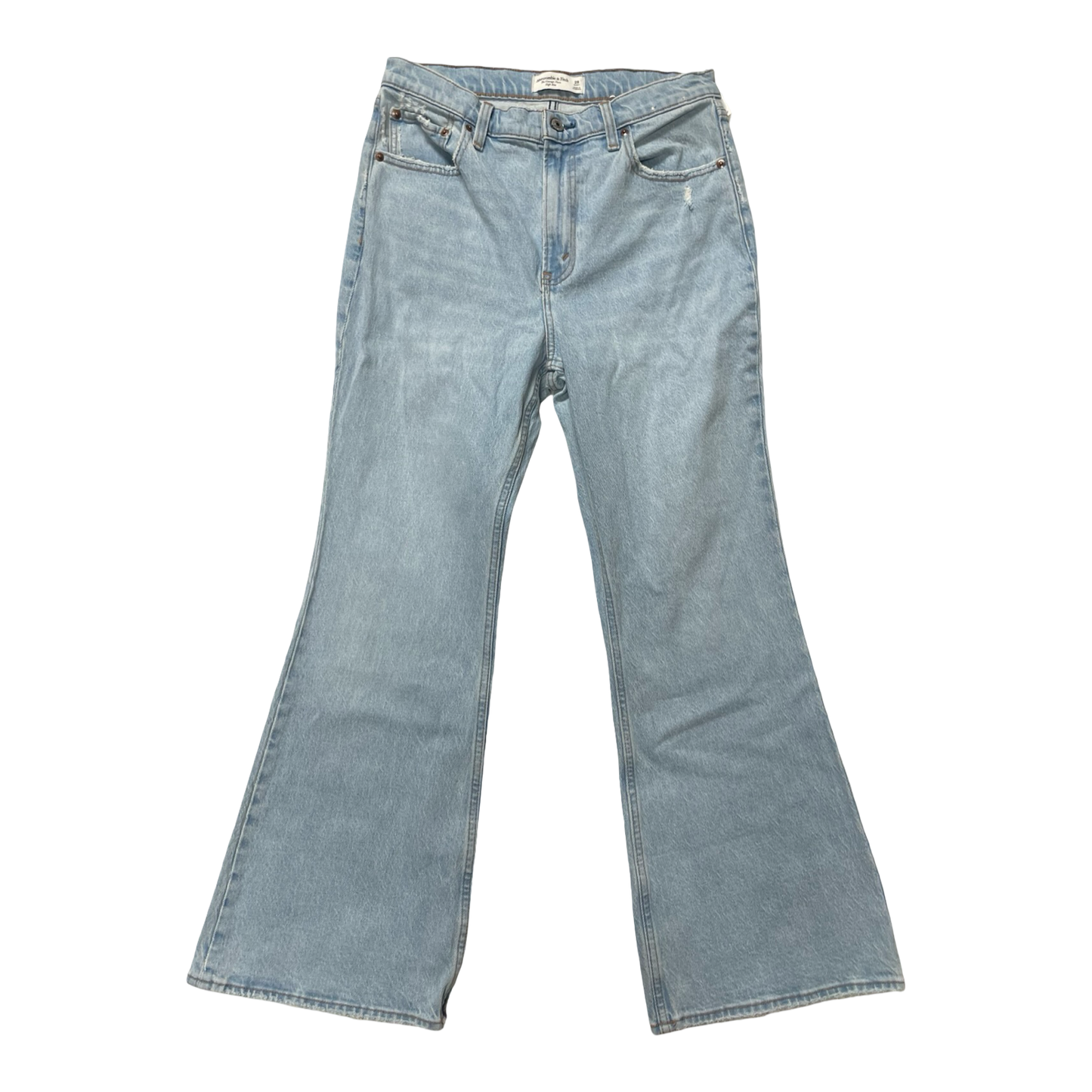 Jeans Flared By Abercrombie And Fitch In Blue Denim, Size:8