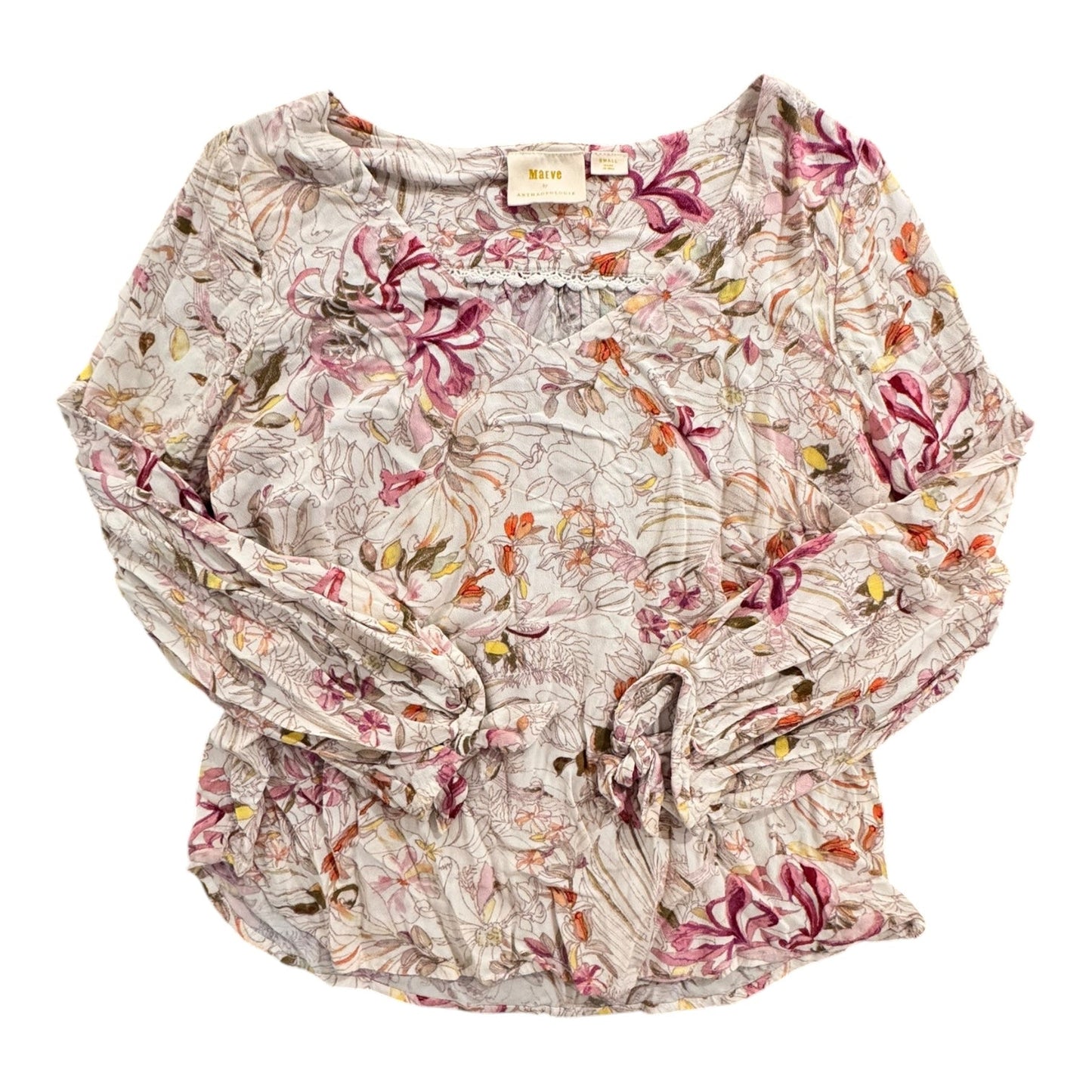 Top Ls By Maeve In Floral Print, Size:S