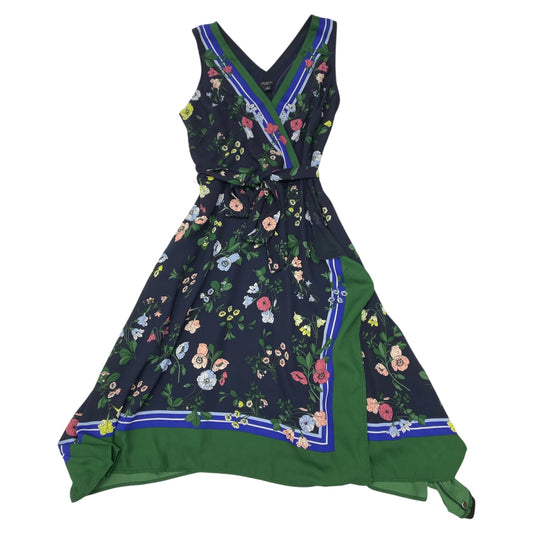 Dress Casual Midi By Ann Taylor In Multi, Size:2P