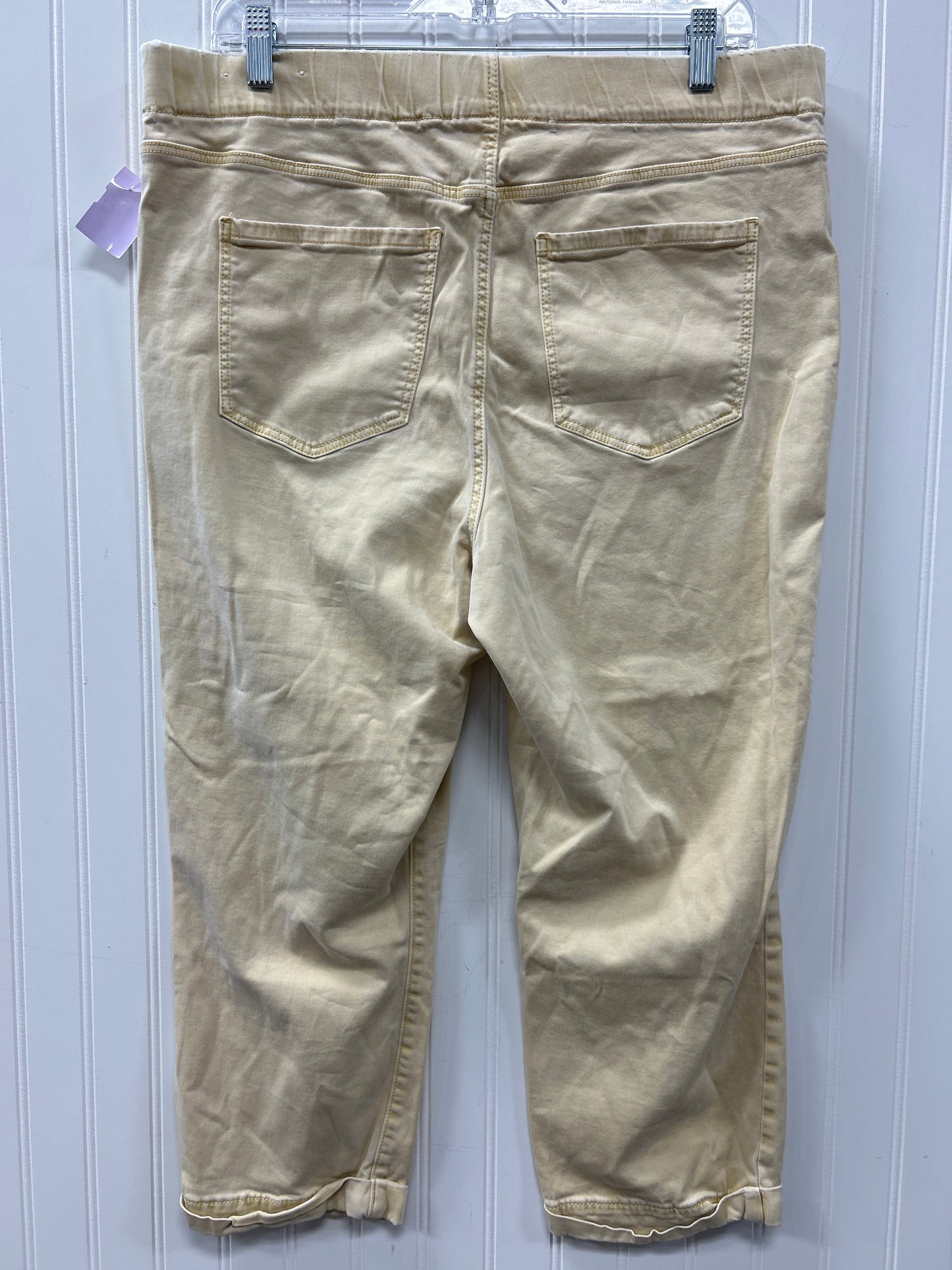 Capris By Liverpool In Cream, Size:16