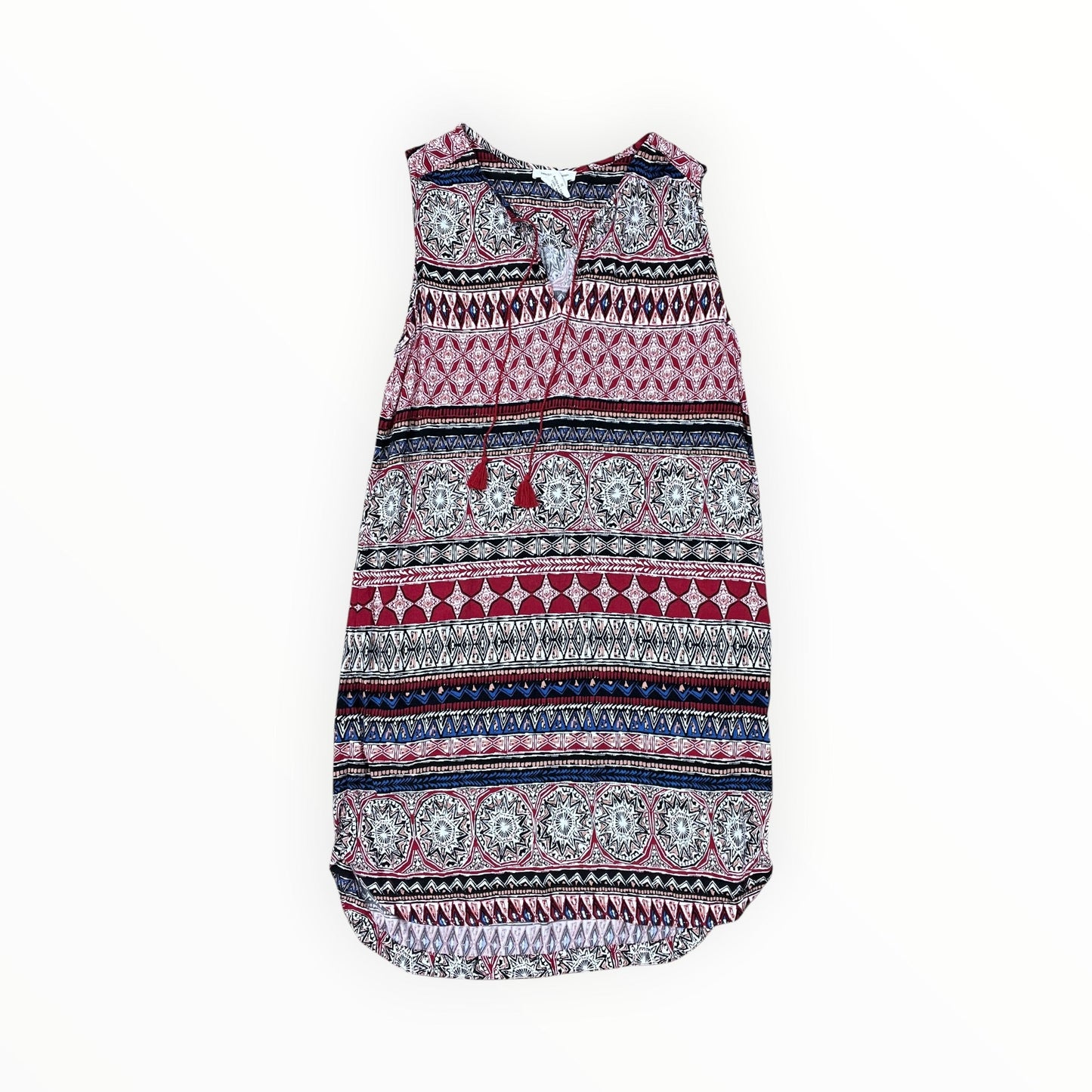 Dress Casual Short By Beachlunchlounge In Red & White, Size:M