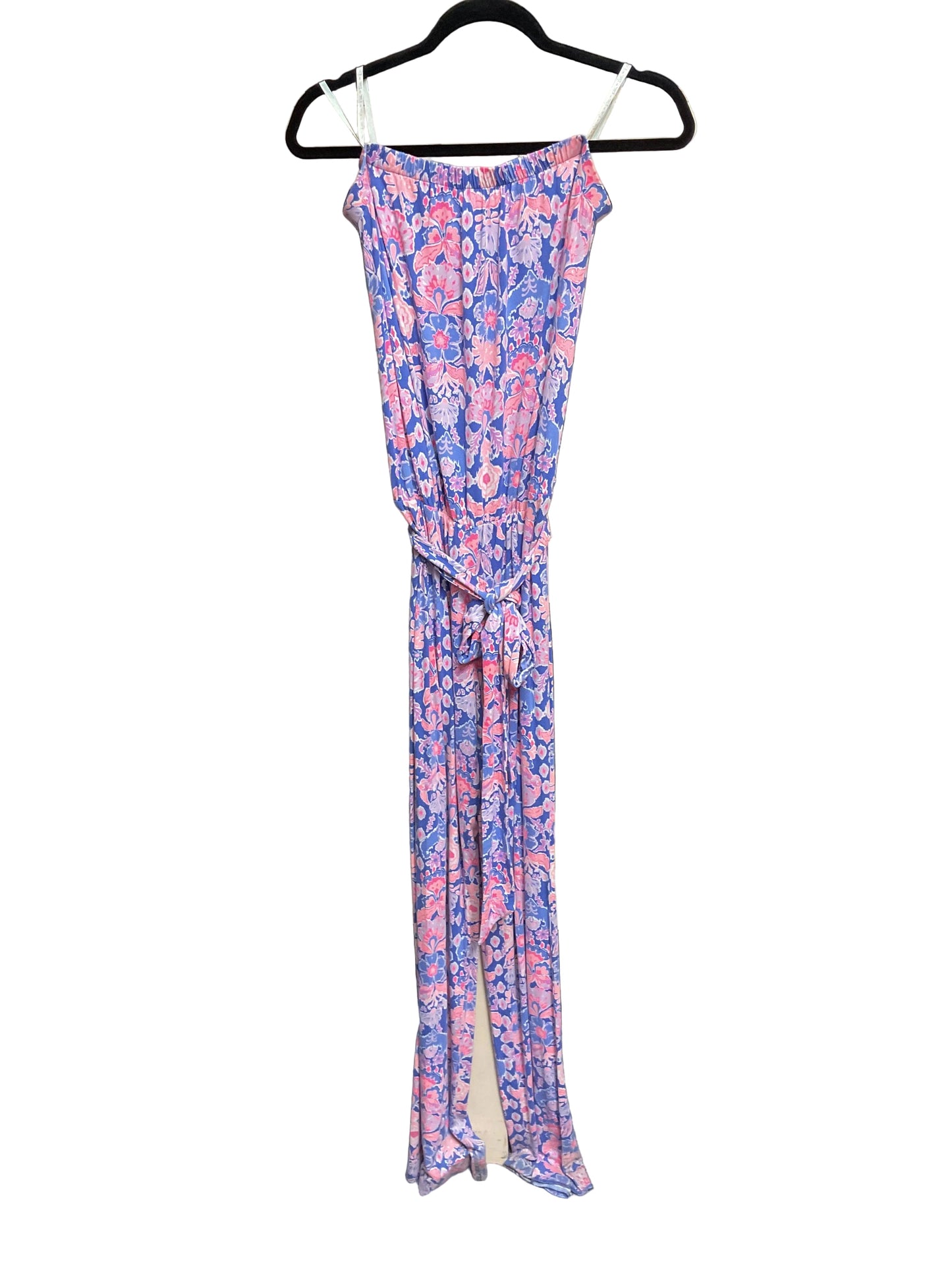 Jumpsuit Designer By Lilly Pulitzer In Blue & Pink, Size:L