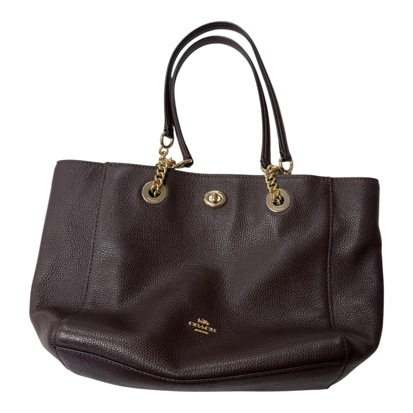 Handbag Designer By Coach In Purple, Size:Large