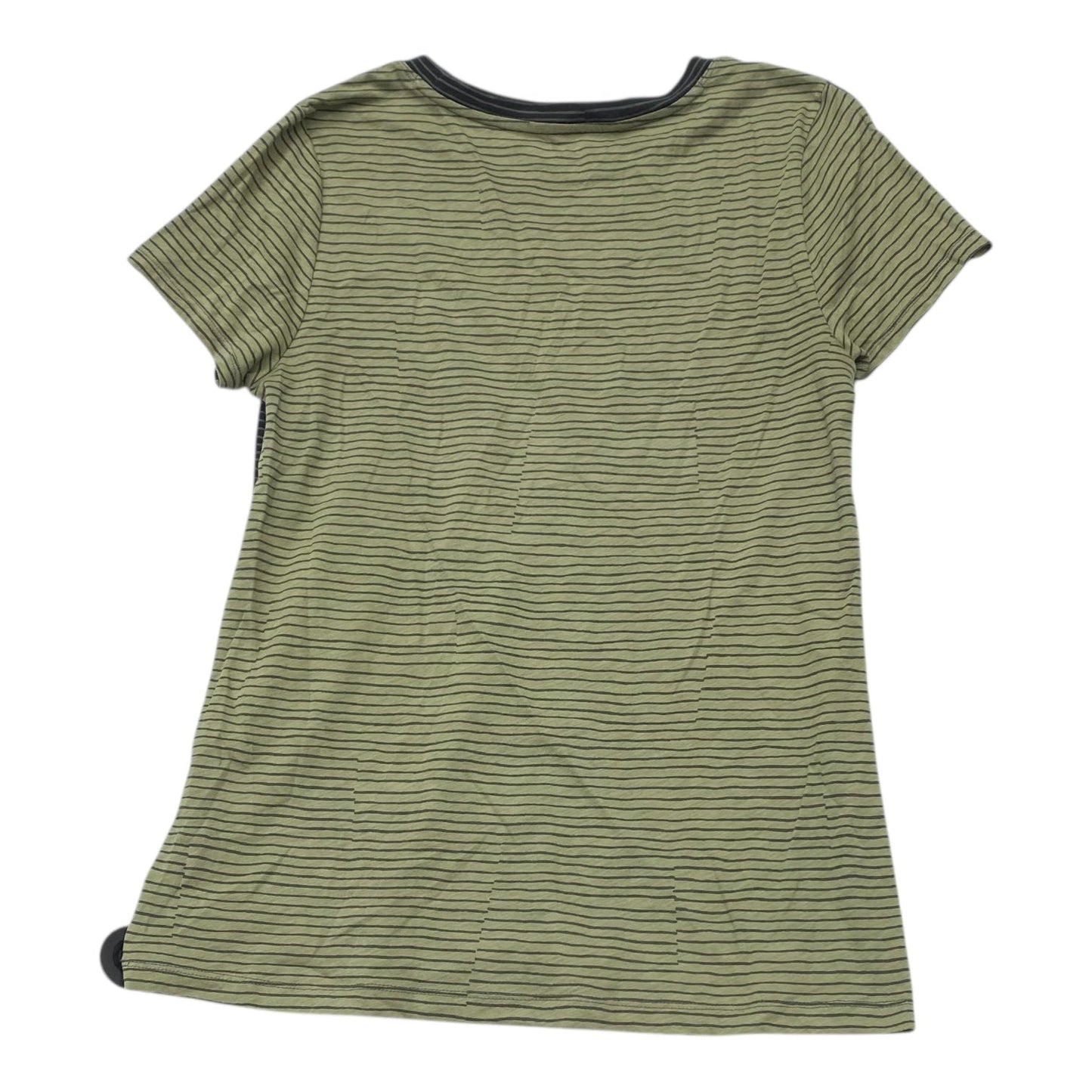 Athletic Top Ss By Athleta In Black & Green, Size:S