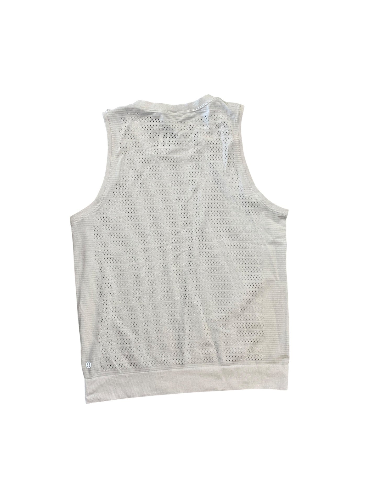 Athletic Tank Top By Lululemon In White, Size:S