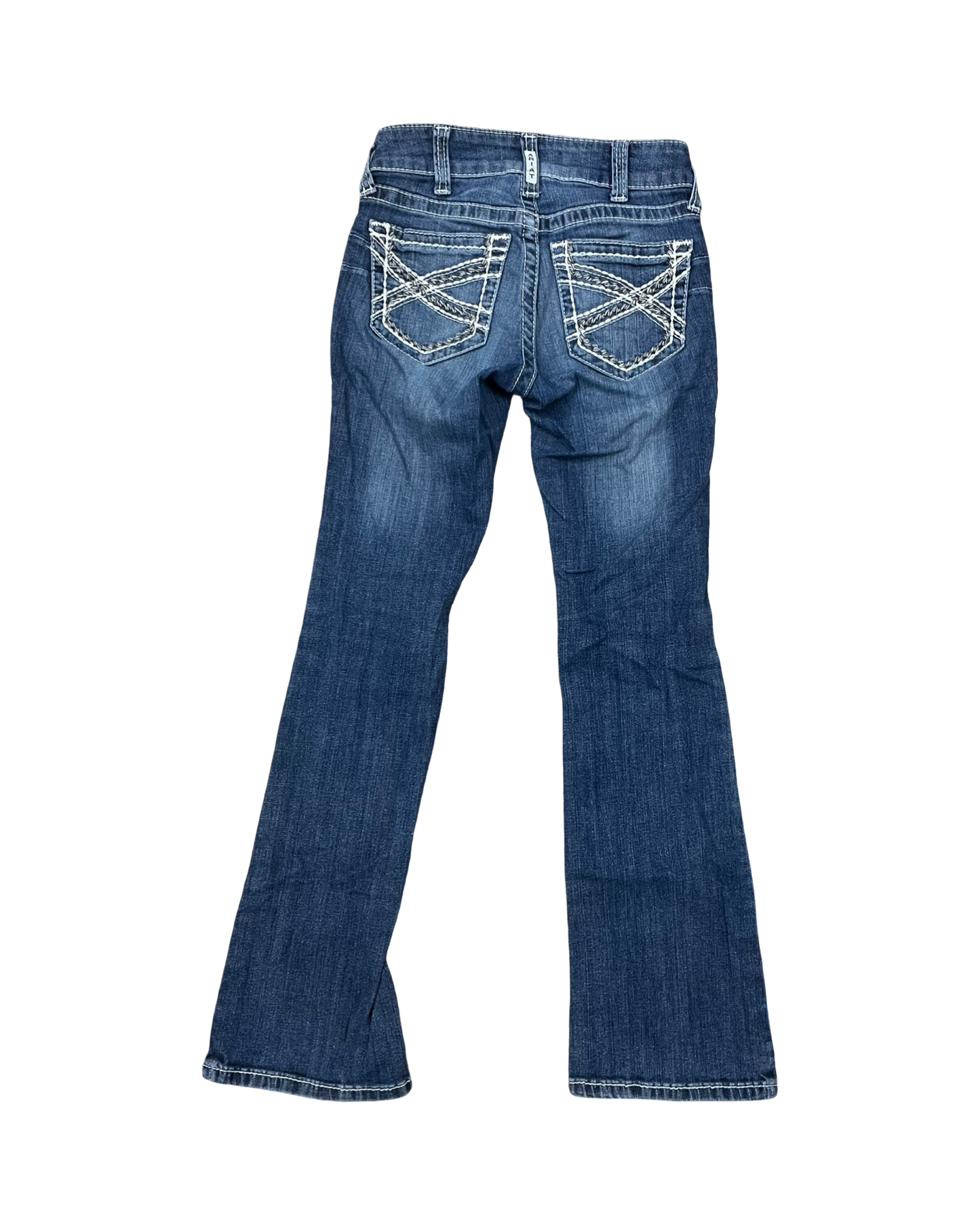Jeans Boot Cut By Ariat In Blue Denim, Size:2