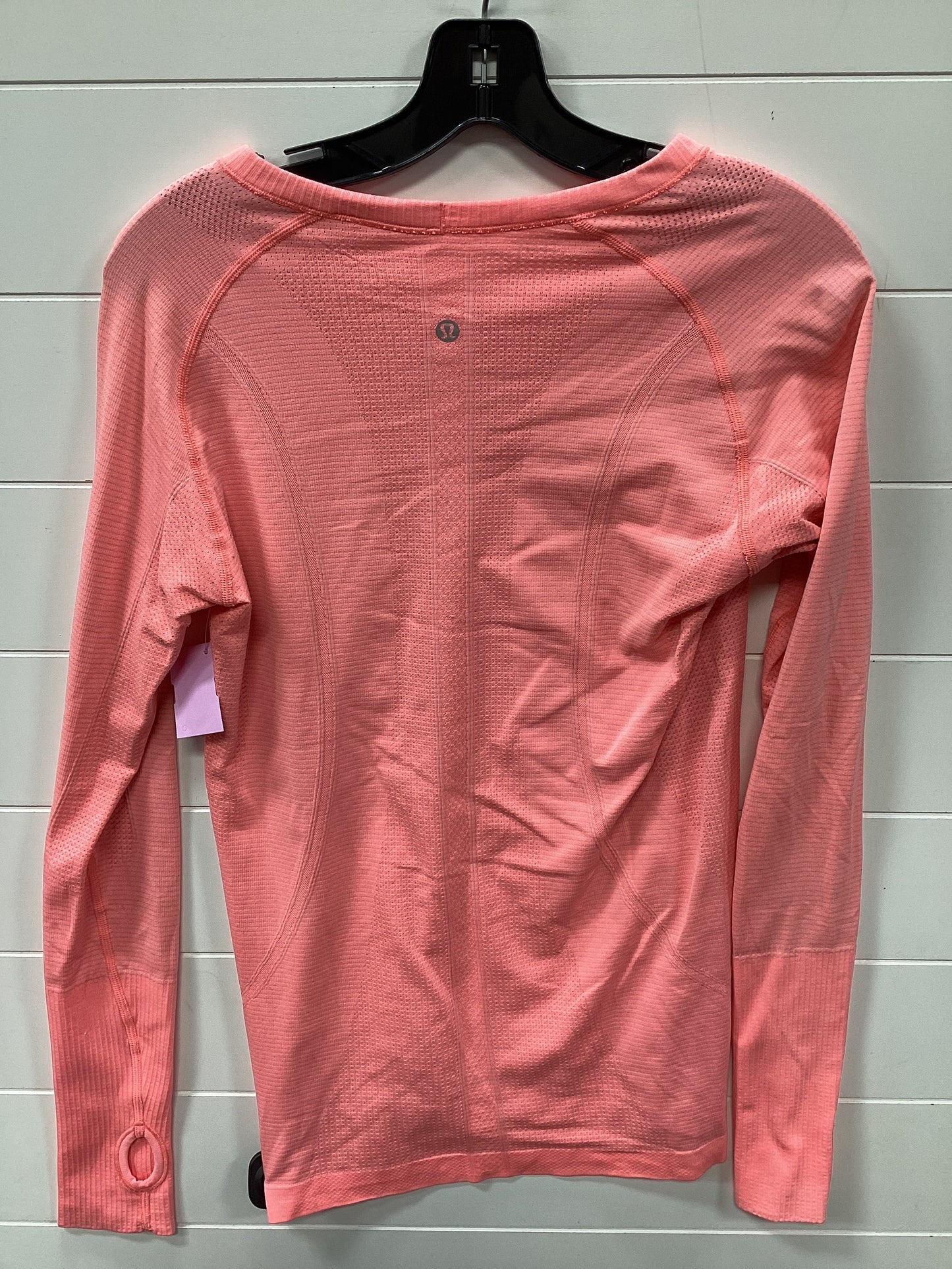 Athletic Top Ls Crewneck By Lululemon In Orange, Size:10
