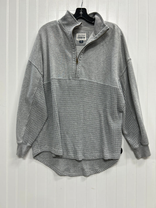 Sweatshirt Collar By American Eagle In Grey, Size:Xs