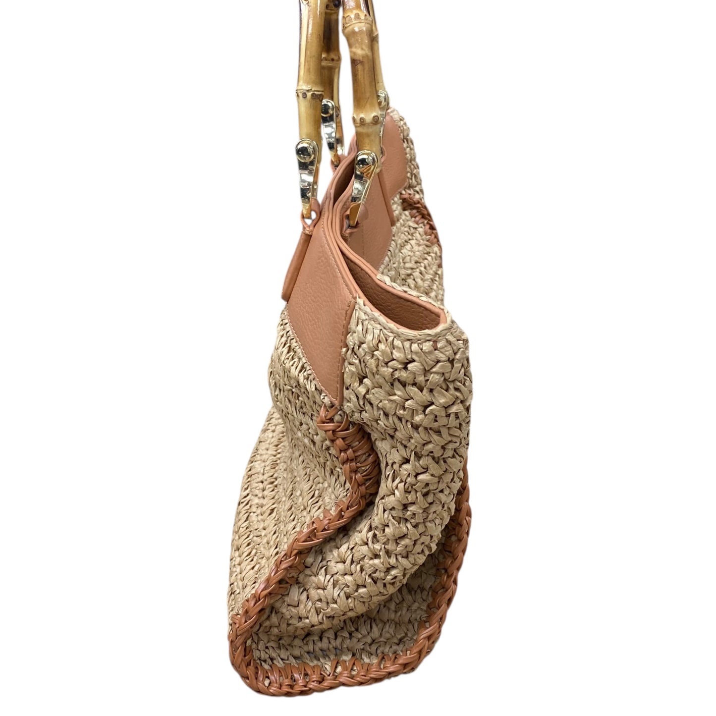 Handbag Designer By Lilly Pulitzer In Tan, Size:Medium