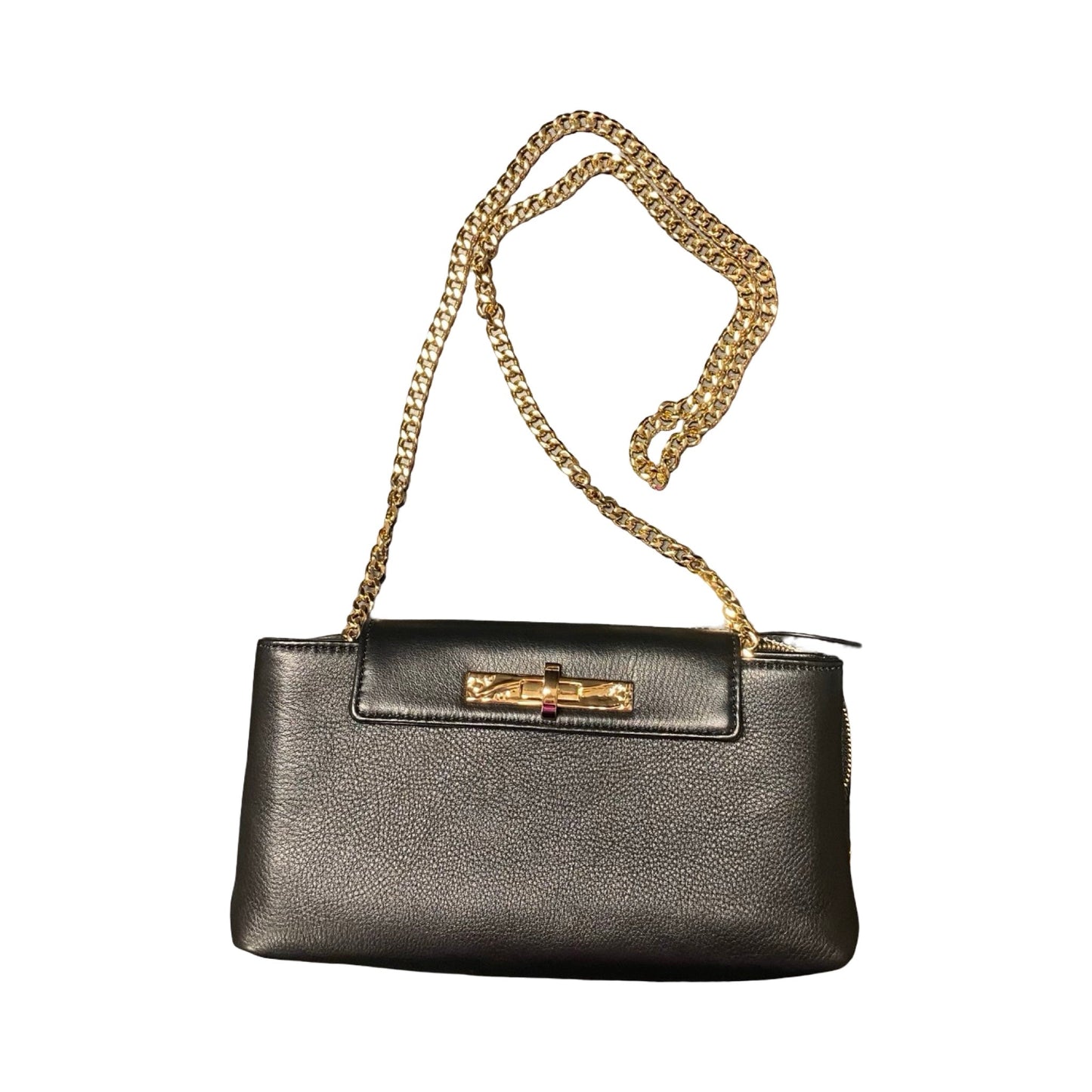 Handbag Designer By Hammitt In Black & Gold, Size:Small