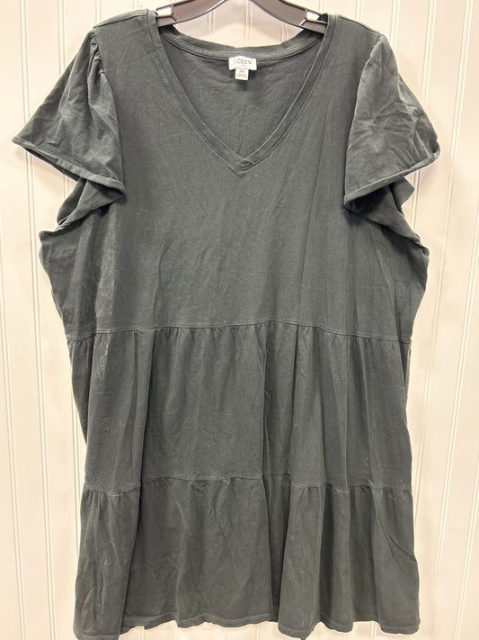 Dress Casual Midi By J. Crew In Black, Size:2X