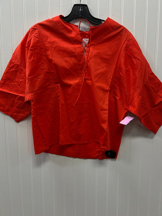 Blouse Ss By Cmc In Red, Size:S NWT