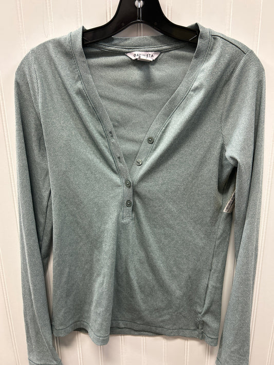 Athletic Top Ls Collar By Athleta In Blue, Size:S