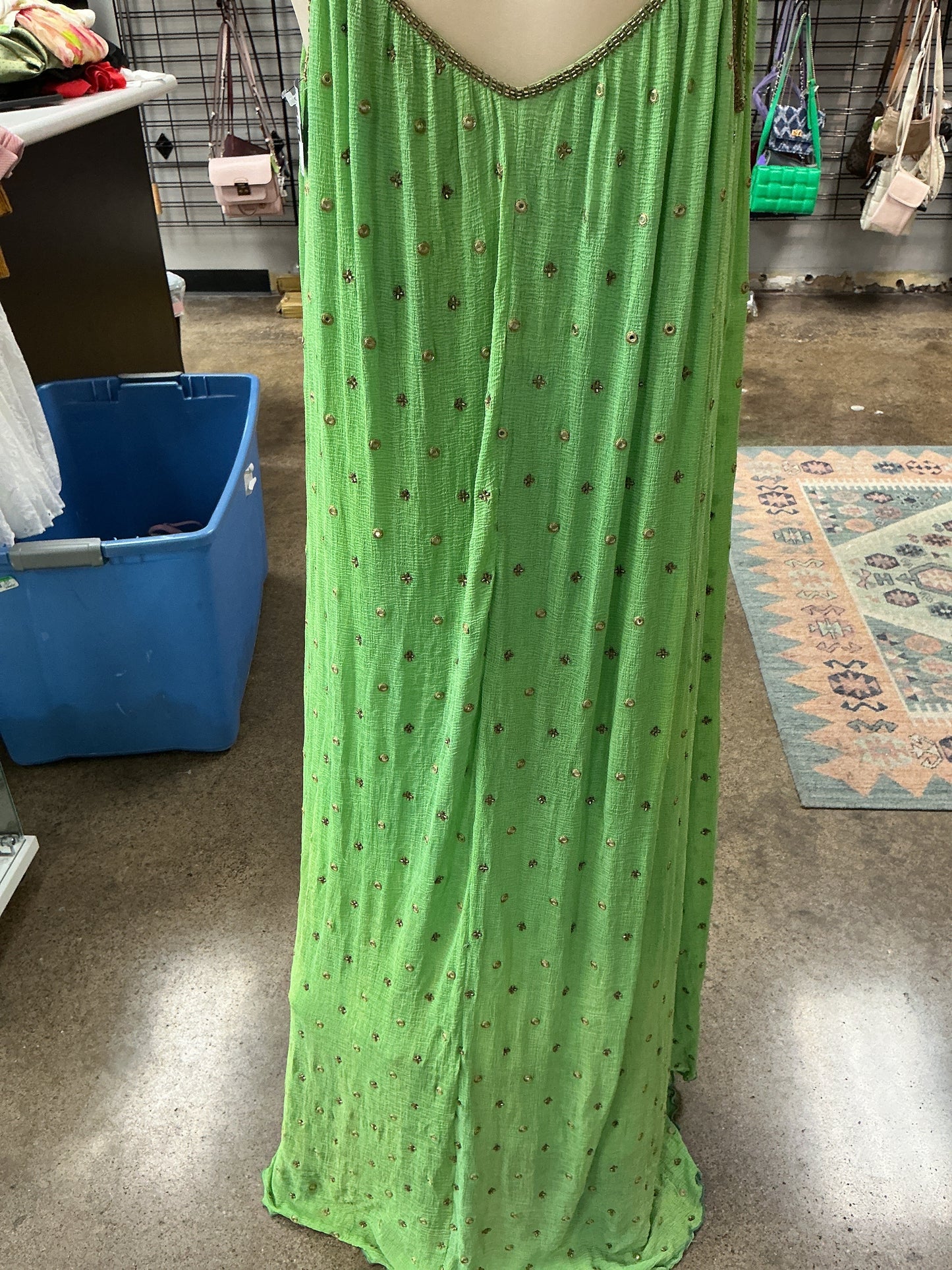 Dress Casual Maxi By Free People In Green, Size:M