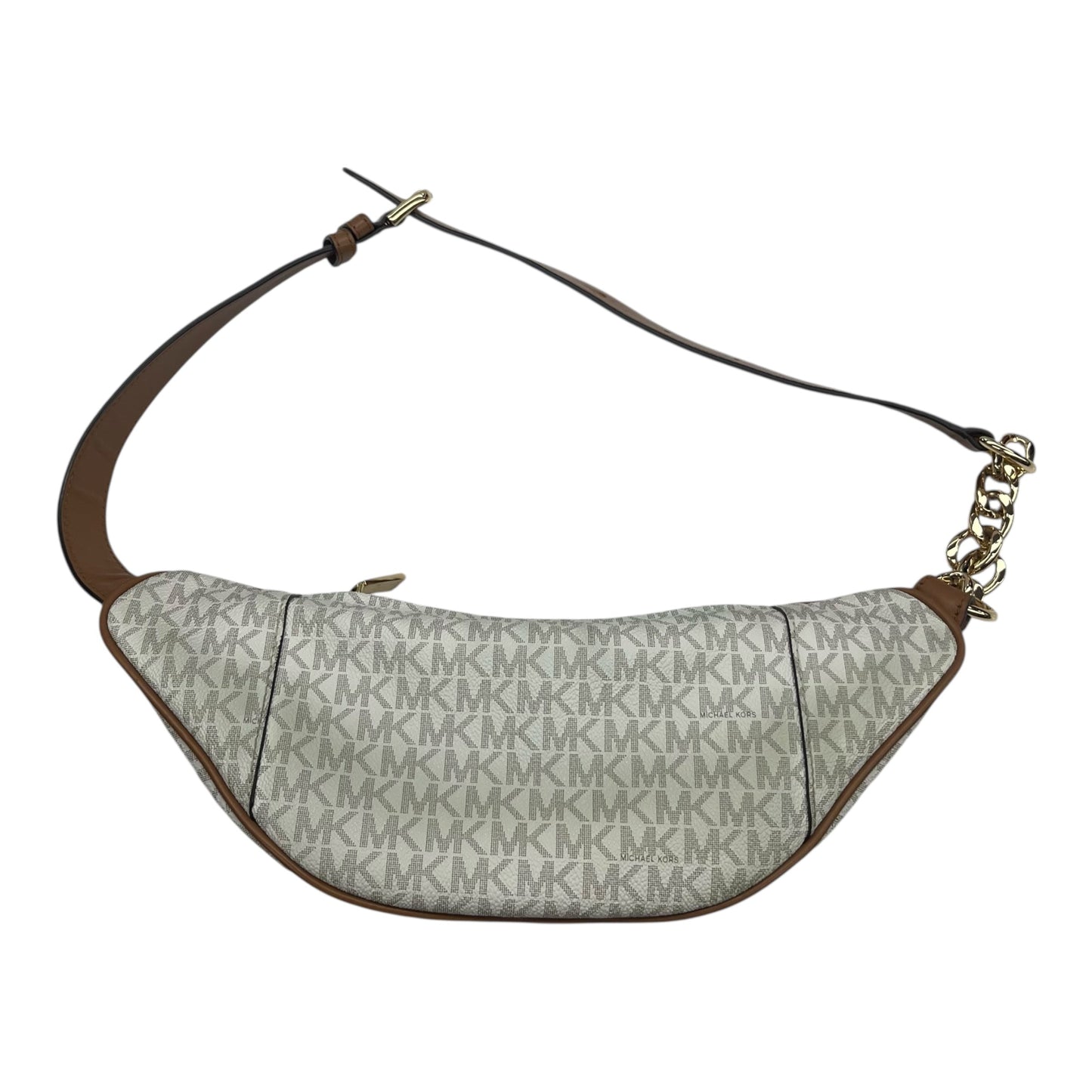 Belt Bag Designer By Michael Kors In Cream & Tan, Size:Medium