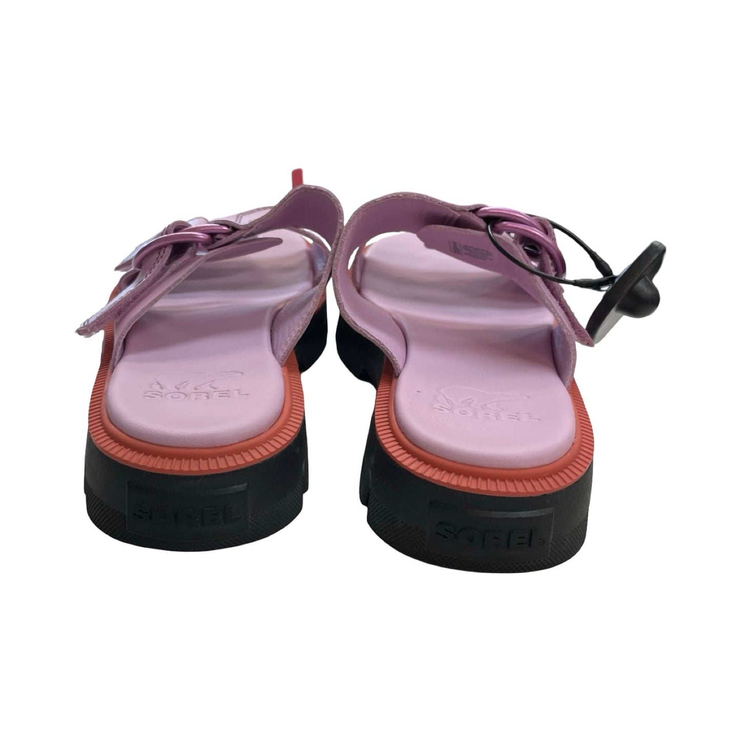 Sandals Designer By Sorel In Orange & Pink, Size:7