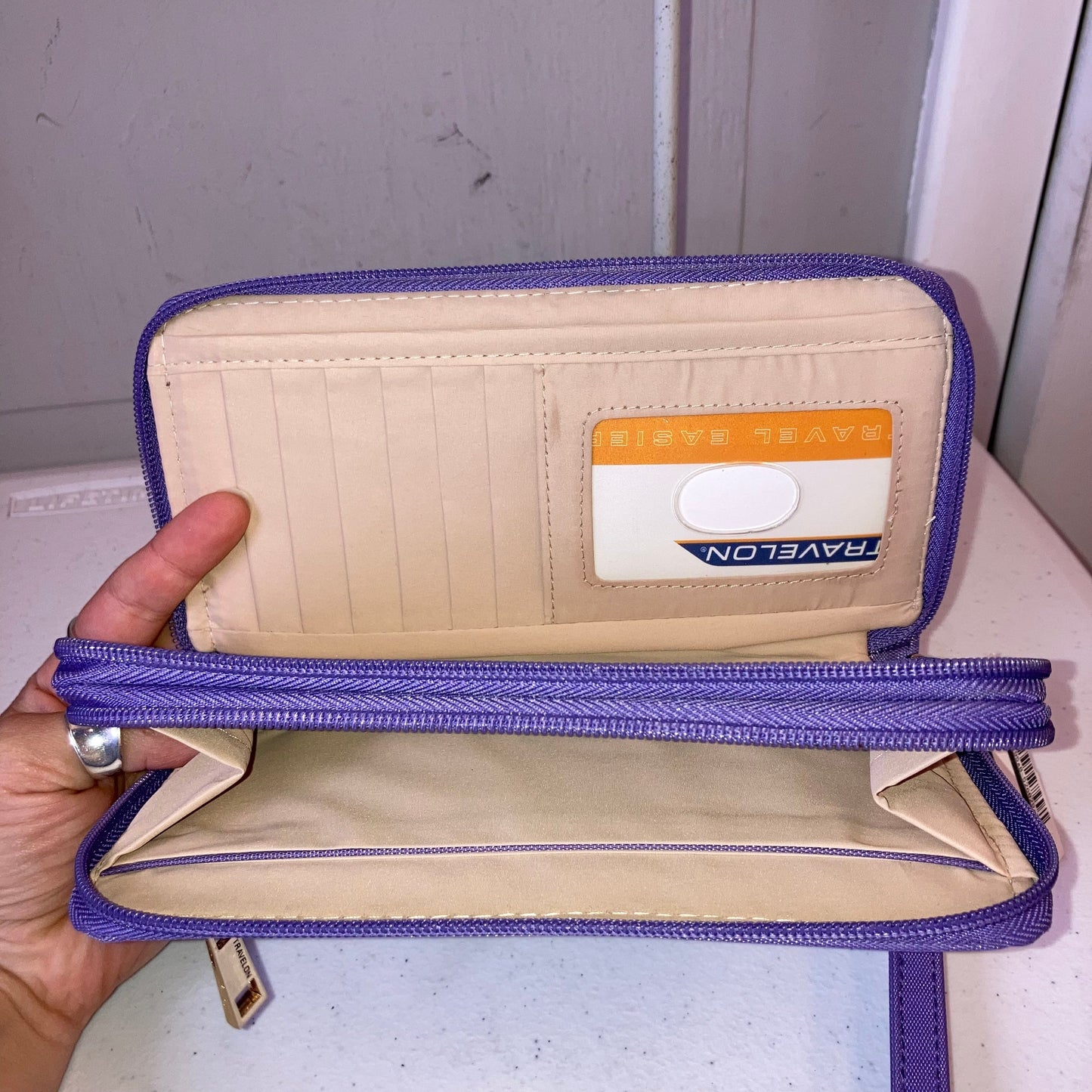 Wristlet By Travelon In Purple, Size:Small