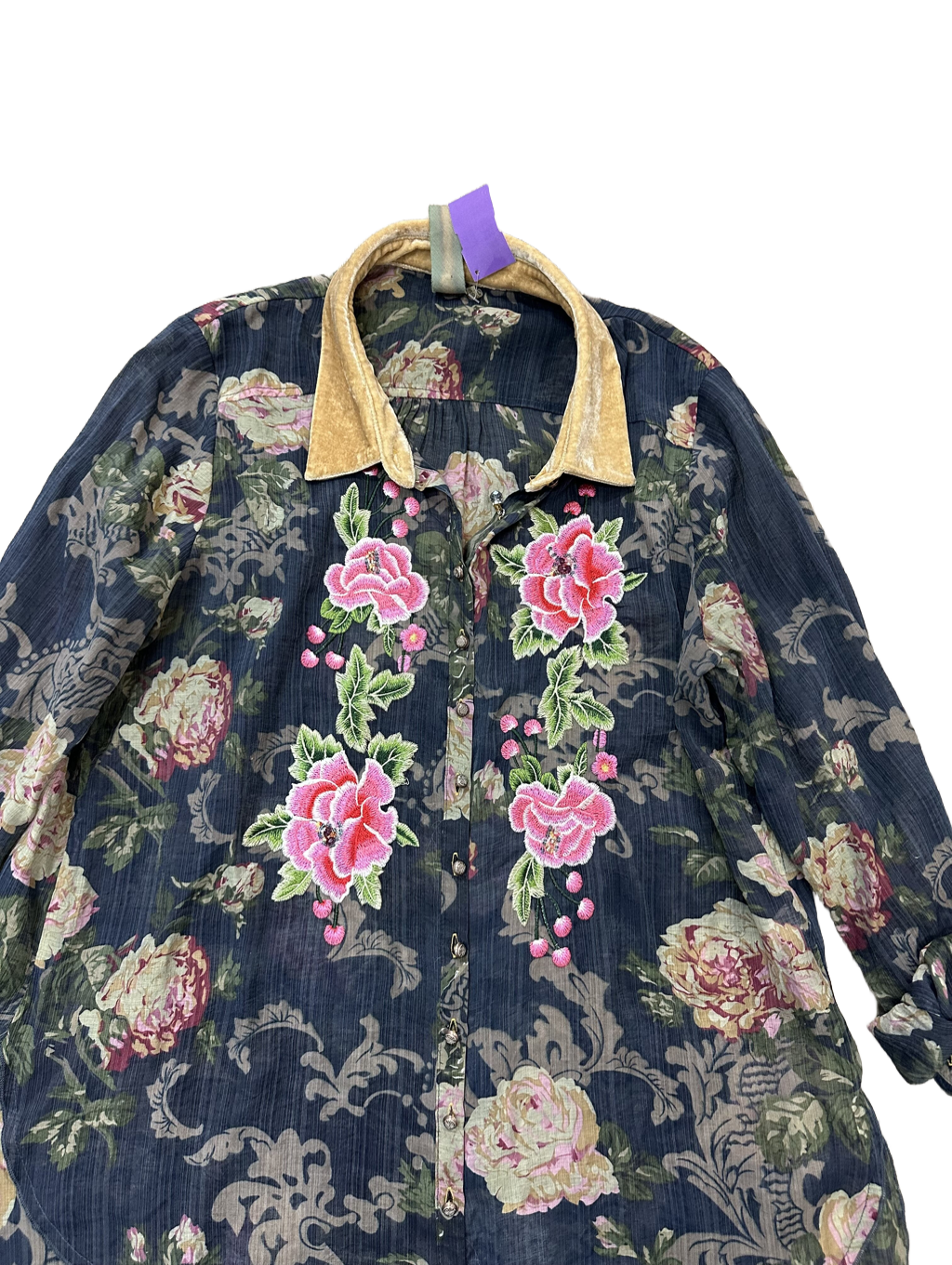 Blouse Long Sleeve By Aratta Silent Journey  Size: L