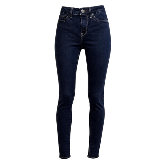 Jeans Skinny By Levis In Blue Denim, Size: 0