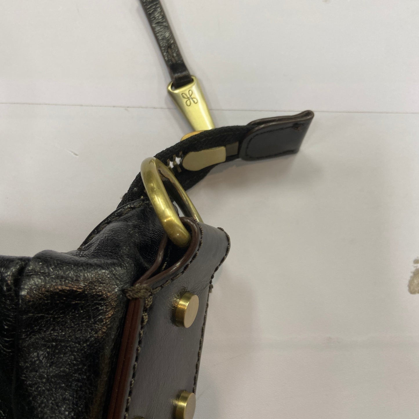 Handbag Leather By Hobo Intl, Size: Medium