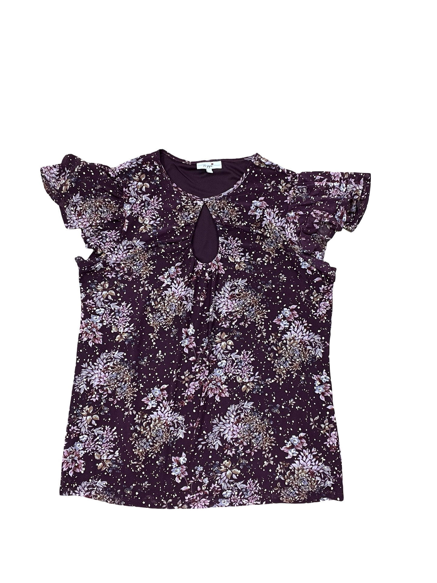 Top Ss By Clothes Mentor In Maroon, Size:L