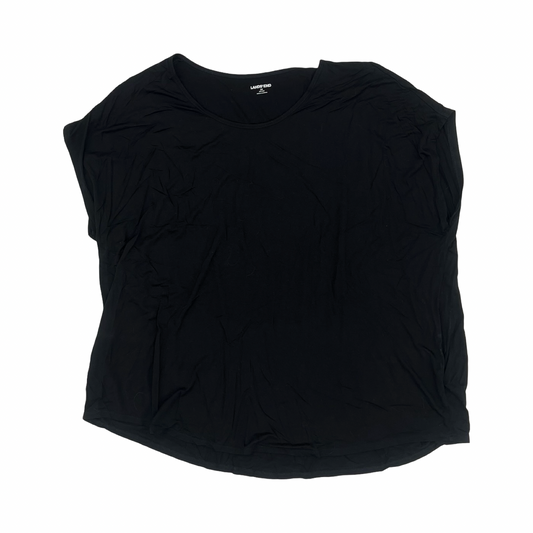 Top Ss By Lands End In Black, Size:3X