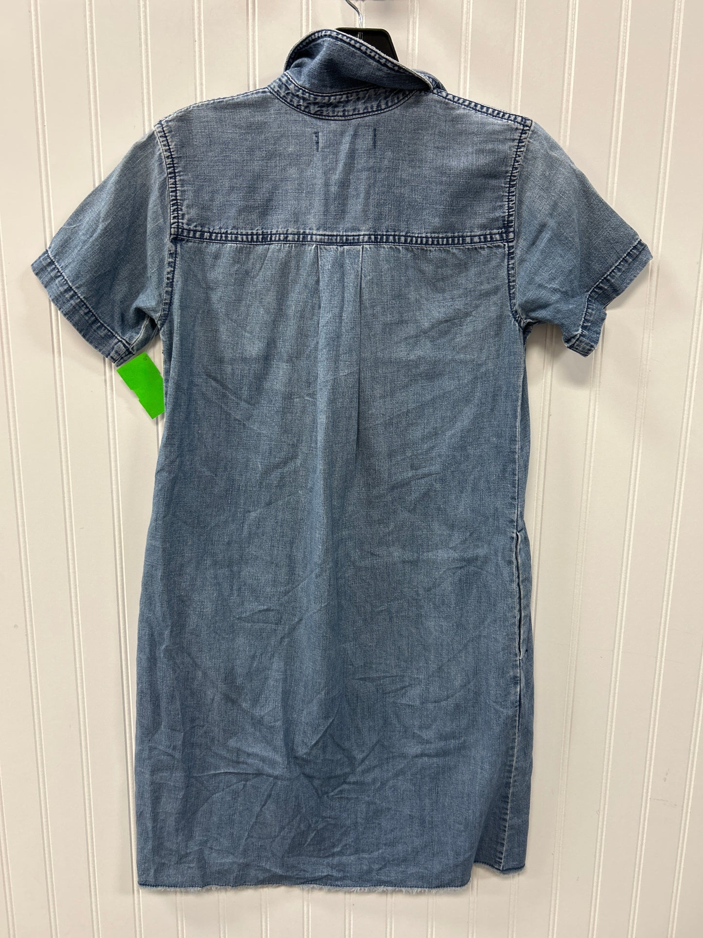 Dress Casual Short By Madewell In Blue Denim, Size:Xs