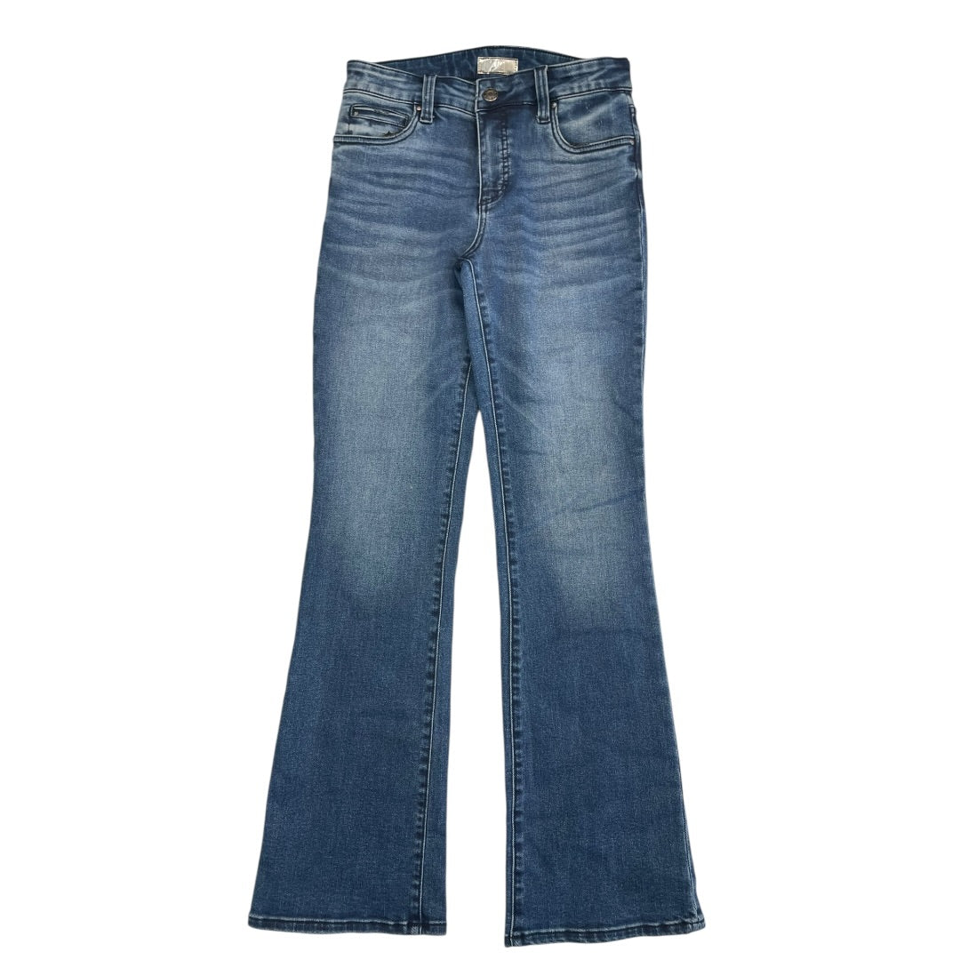 Jeans Boot Cut By Kut In Blue Denim, Size:4