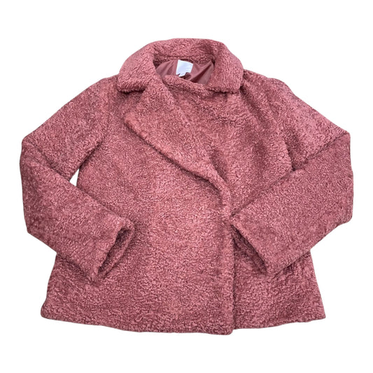 Jacket Faux Fur & Sherpa By Lauren Conrad In Pink, Size:Xs