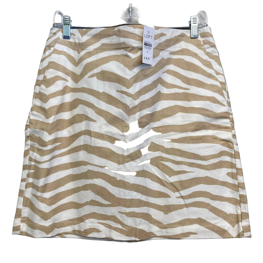 Skirt Maxi By Loft In Tan & White, Size:6