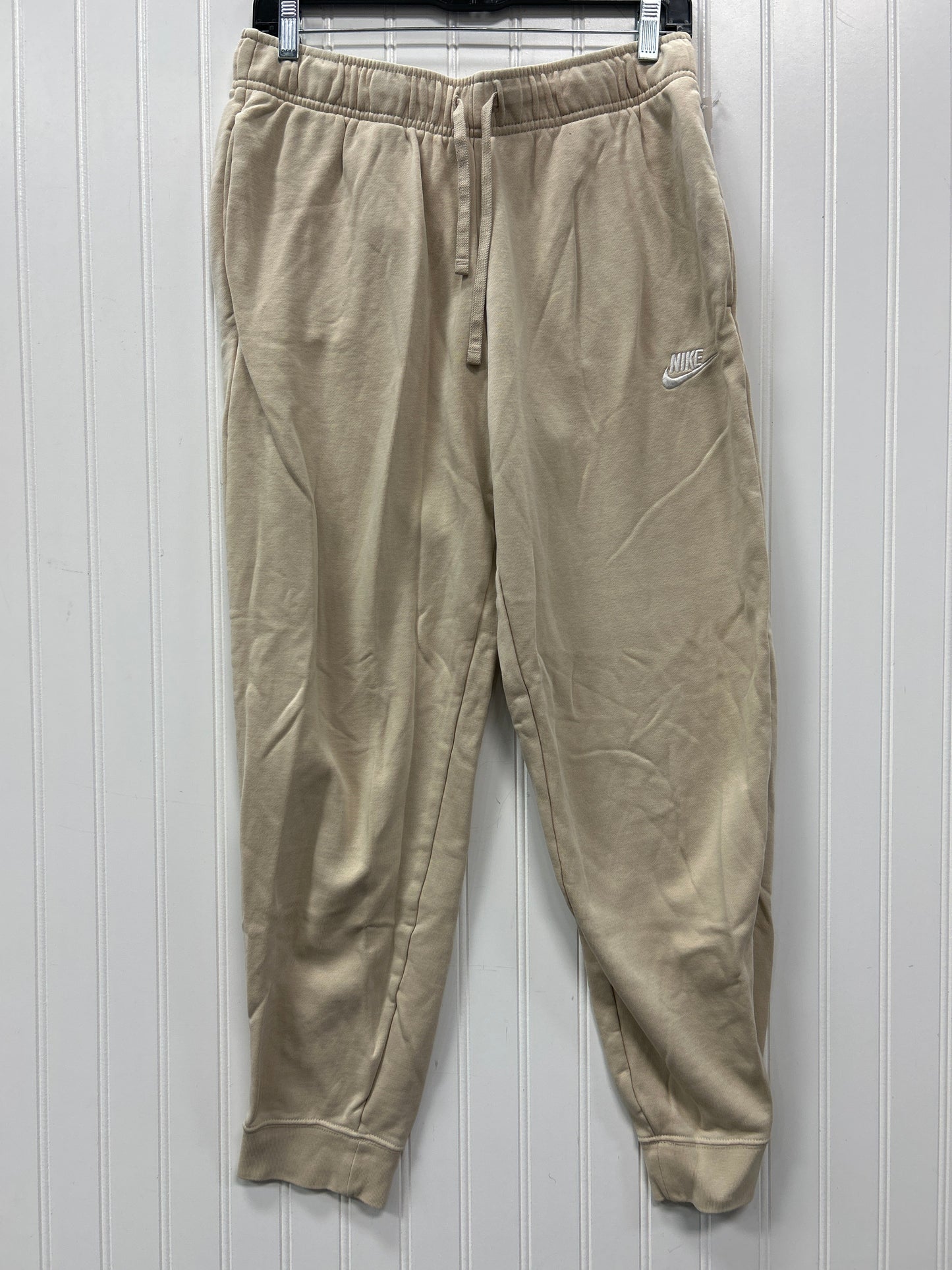 Athletic Pants By Nike Apparel In Cream, Size:M