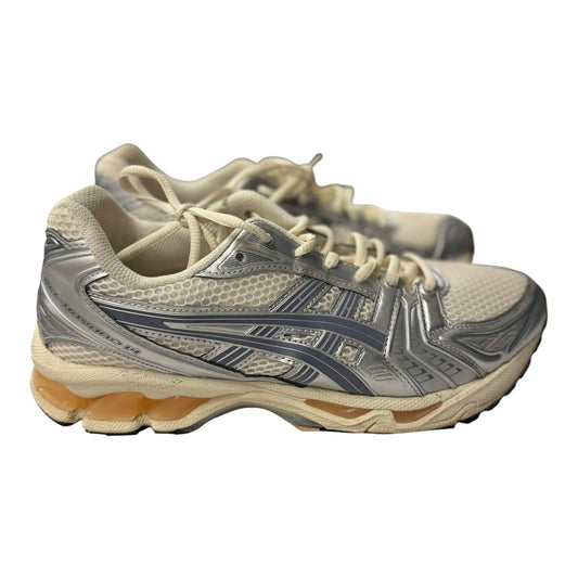 Shoes Athletic By Asics In Cream & Silver, Size:8