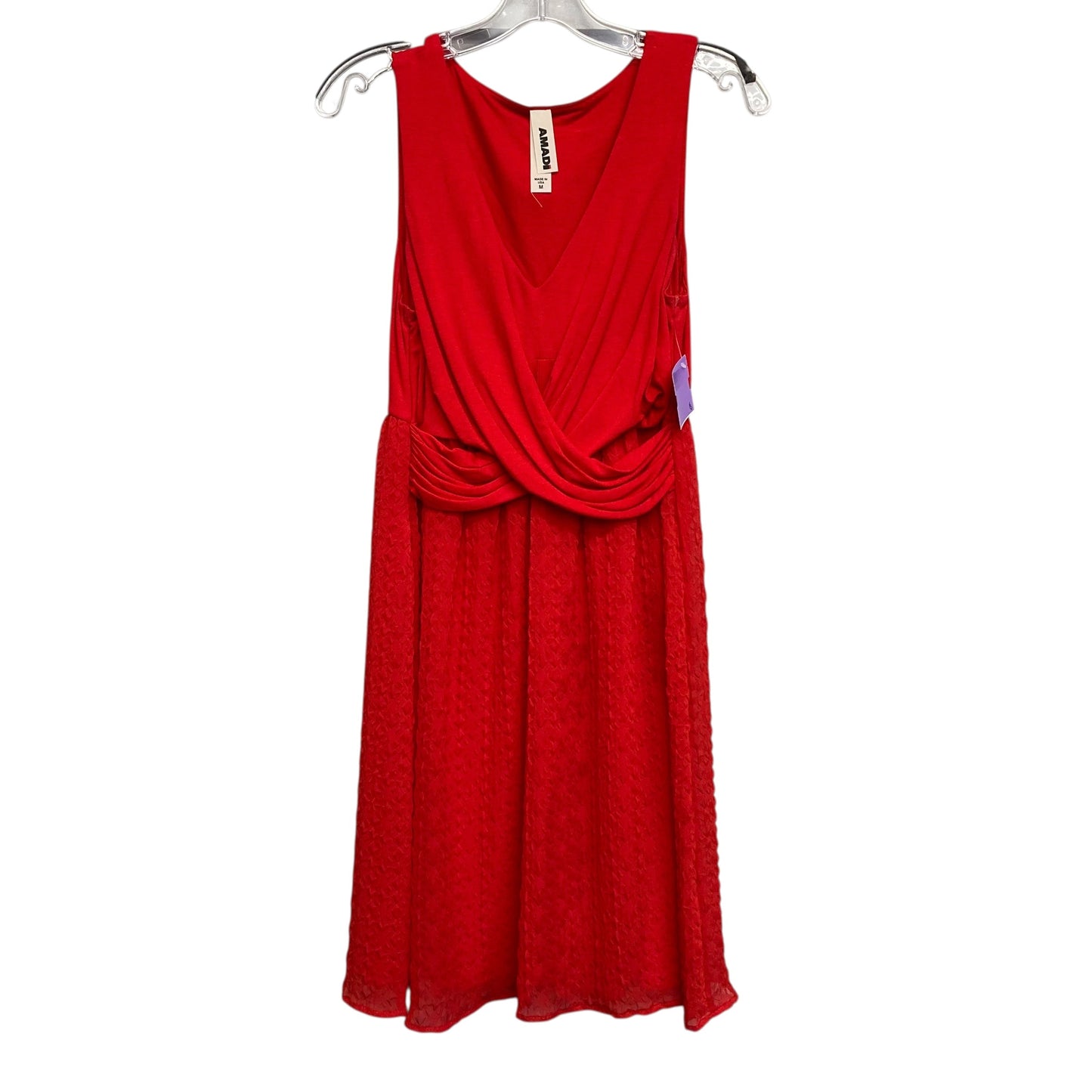 Dress Party Short By Amadi In Red, Size:M