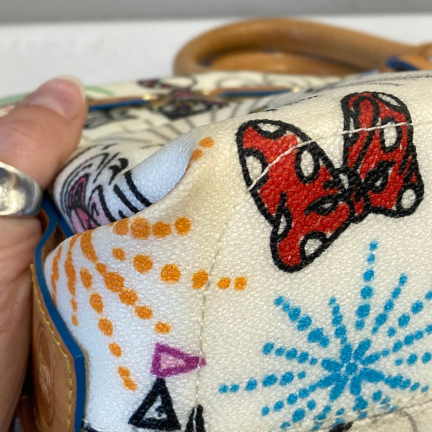 Handbag Designer By Dooney And Bourke In Multi, Size:Medium