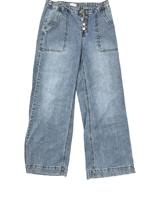 Jeans Straight By Time And Tru In Blue Denim, Size:6