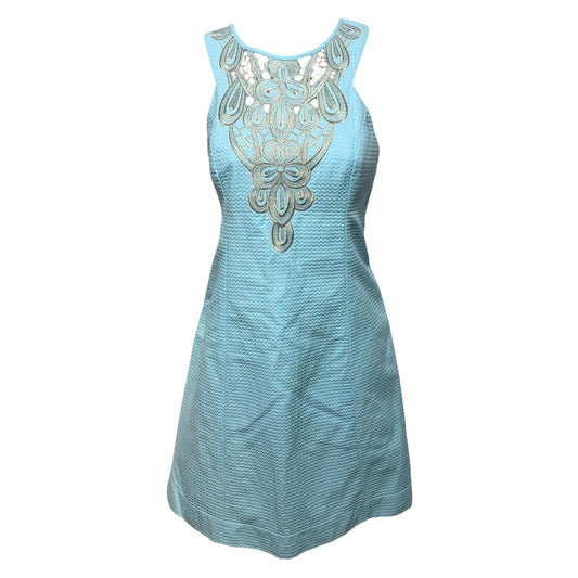 Largo Shift Dress Designer By Lilly Pulitzer In Breakwater Blue, Size: 6