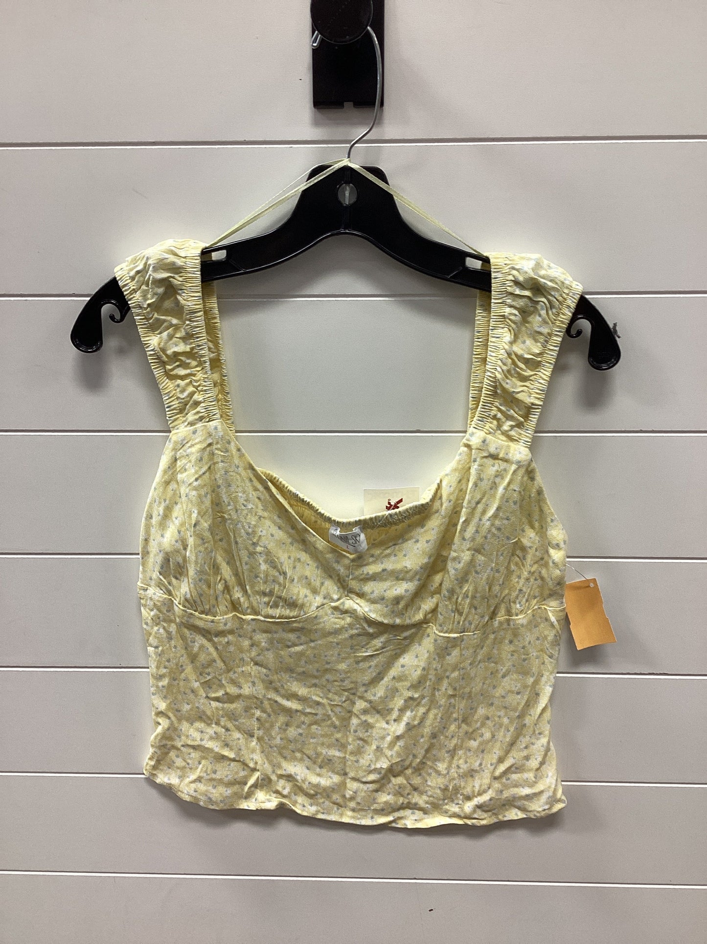 Top Sleeveless By Sienna Sky In Yellow, Size:L