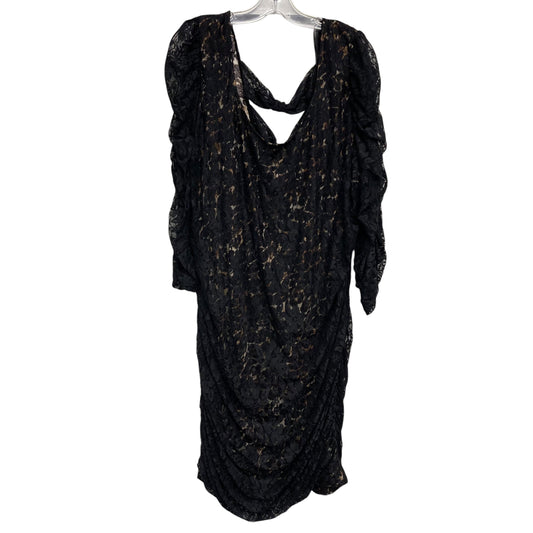 Dress Party Midi By Torrid In Black, Size:4X